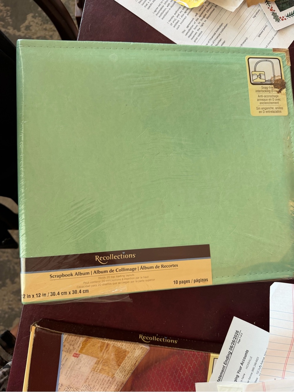 Recollections Mint Green Scrapbook Album